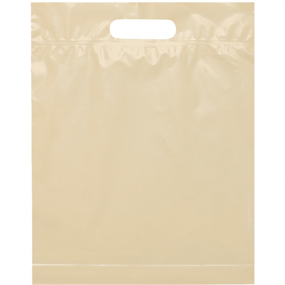 Διαφημιστική πλαστική τσάντα λαβής κοπής - 12 "wx 15 " hx 3 "d