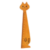 Παιδικός ξύλινος χάρακας σε σχήμα γάτας