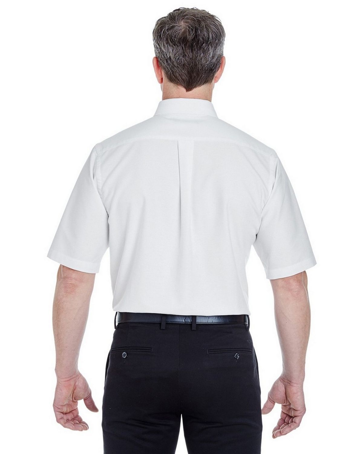 Logo Κεντημένο κοντό μανίκι Oxford φόρεμα πουκάμισο - για τους άνδρες