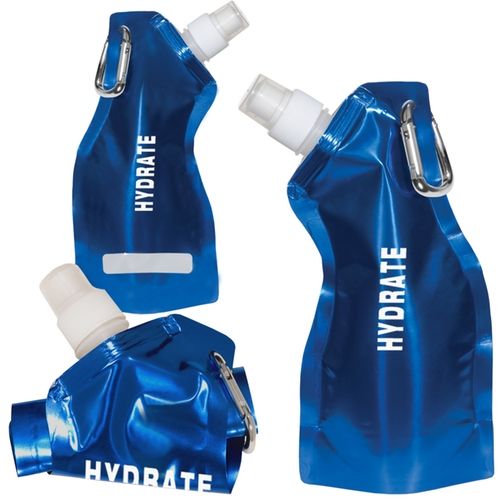 Curvy πτυσσόμενο διαφημιστικό μπουκάλι νερού - 13,5 oz
