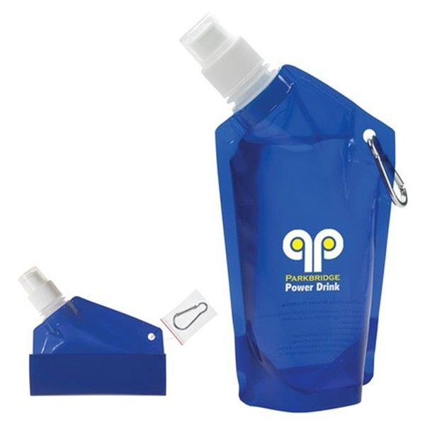Ημιδιαφανές αναδιπλούμενο προωθητικό μπουκάλι νερού - 12 oz