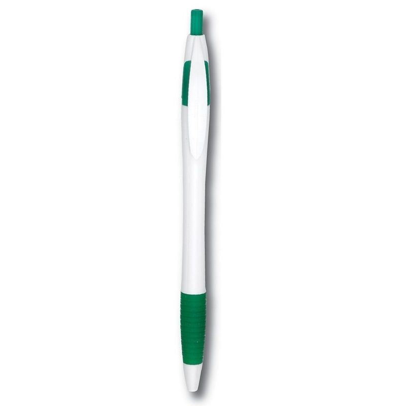 Προσαρμοσμένο λευκό στυλό ακοντίου με έγχρωμη λαβή