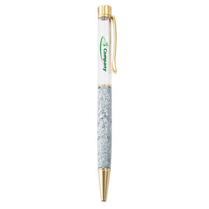 Διαφημιστικό πολύχρωμο κρυστάλλινο μεταλλικό στυλό