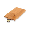 Ξύλινη προσαρμοσμένη μονάδα flash USB σε σχήμα κάρτας