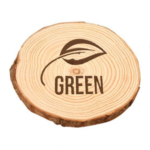 Προσαρμοσμένη φυσική φέτα ξύλου Προσαρμοσμένη σουβέρ φυσικής φέτας ξύλου