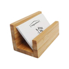 Προσαρμοσμένη βάση επαγγελματικών καρτών Bamboo Wood Desktop με βάση τηλεφώνου