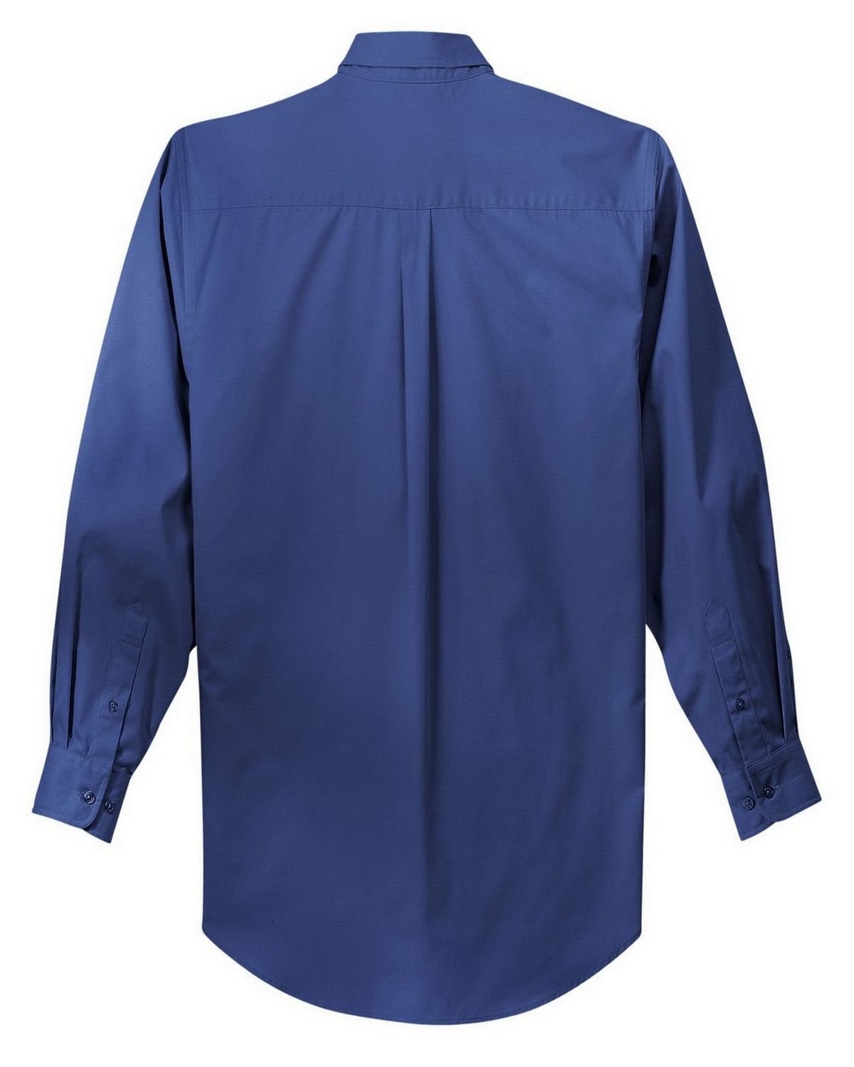 Logo Κεντημένο ψηλό εύκολο φροντίδα μακρύ μανίκι φόρεμα πουκάμισο - για τους άνδρες