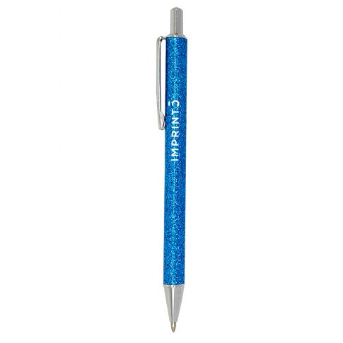 Custom Glitter Metal Plunger Pen