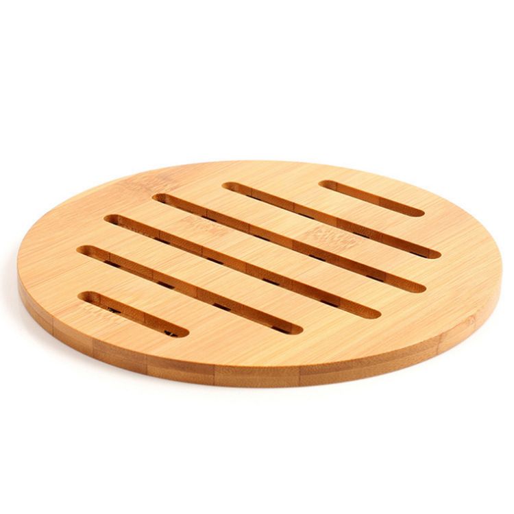 Custom Circle Bamboo Hot Pot Pads Holder